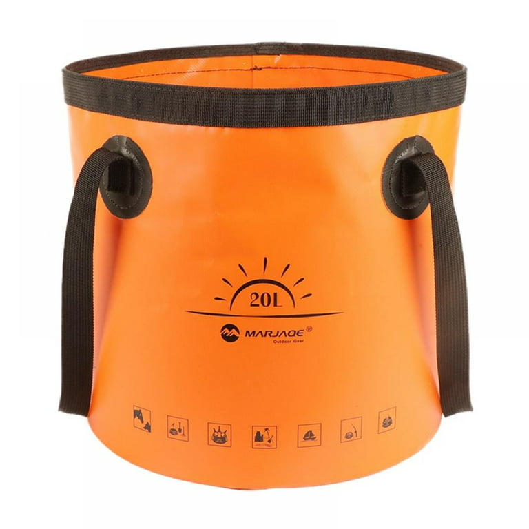 Collapsible Bucket with Handle, 2.6 Gallon Bucket, Portable