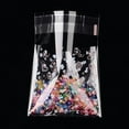 thumbnail image 2 of 1 Bag Rectangle OPP Heart Cellophane Bags Heart Pattern Treat Bags Clear Self Seal Bags for Lipstick Packaging Cookies Candy Gifts and Party Favors Bags 9.9x6.9cm 95~100pcs/bag, 2 of 3