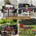 thumbnail image 5 of Square Tablecloth with Elastic Edges 34 * 34 Inch Pioneer Waterproof Red Flower Beautiful-01 Table Cover Washable Indoor and Outdoor for Party Kitchen Dinner Banquet Patio Picnic, 5 of 6