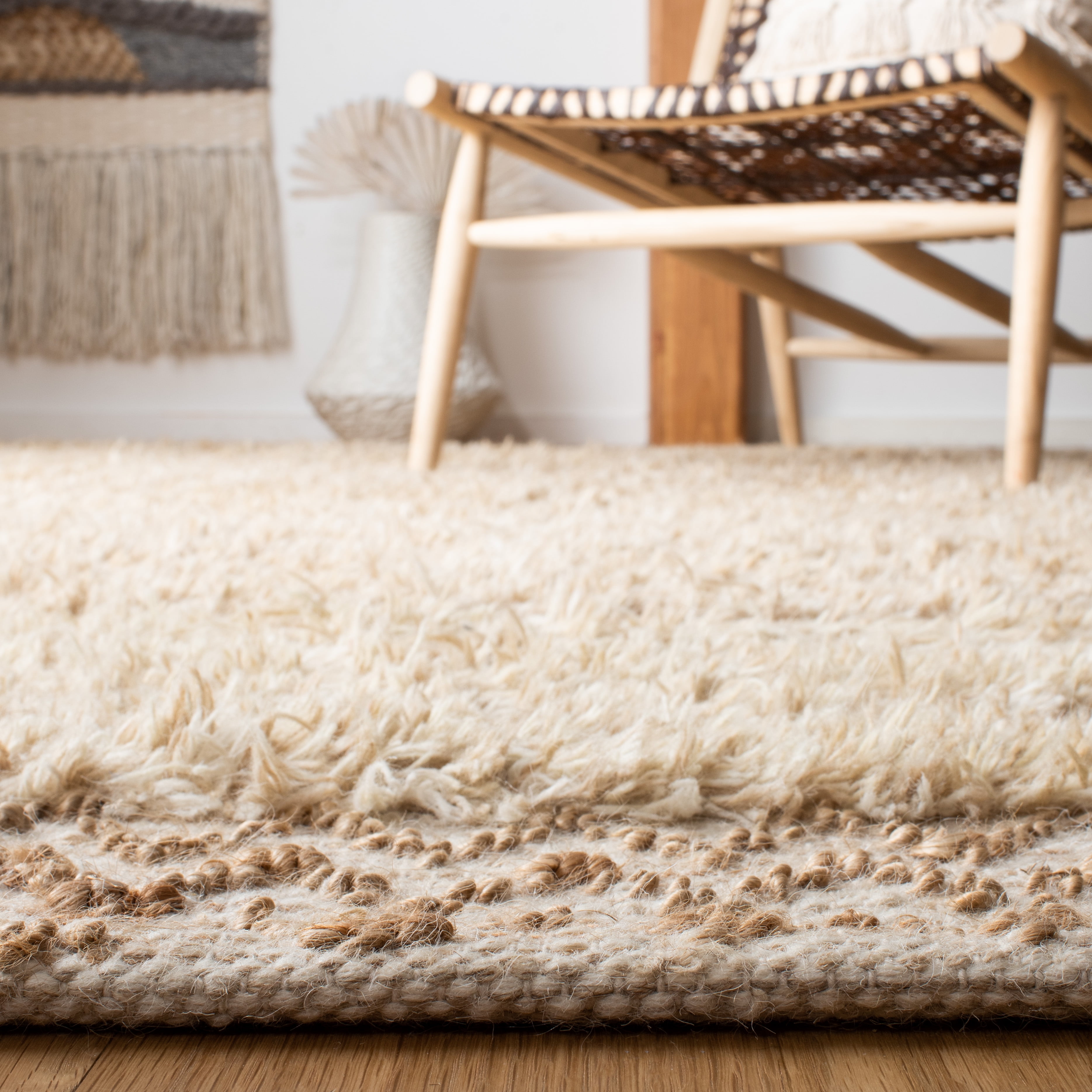 SAFAVIEH Natura Emmit Abstract Area Rug, Beige/Natural, 5' x 8'
