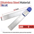 thumbnail image 2 of Goniometer Electronic Protractor Digital Gauge Angle Measurement Tool Multi Angle Ruler Woodworking Tools Meter Angle Finder 360 ,Long Lasting, 2 of 5