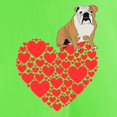 thumbnail image 3 of CafePress - Bulldog Heart Light T Shirt - Light T-Shirt - CP, 3 of 4