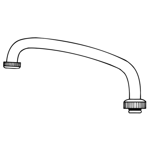 Valterra PF281010 Tubular 8" Spout - White