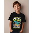 thumbnail image 1 of Back-to-School T-Shirt, i'm Ready to Conquer Third Grade Boys and Girls' First Day of School Tee, Soft Fabric, Breathable, Round Neck Short Sleeve, Black, 1 of 6