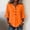Orange, variant on Lightweight Soft Casual Shirts for Women 3/4 Sleeve V Neck Ruffle Sleeves Cotton and Linen Dressy Collared Shirts Trendy Business Casual Work Blouses Vacation Outfits 2026 Wine,S