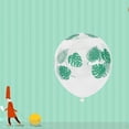 thumbnail image 3 of FENGGUIQU 100Ud Globos De Látex Con Monstera Para De Fiesta Estilo Hawaii Verde, 3 of 5