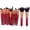 Red and Rose gold, variant on Shengshi Eye Shadow Foundation Powder Eyeliner Eyelash Lip Make Up Brush Cosmetic Beauty Tool Kit 22 Pcs Makeup Brushes Set