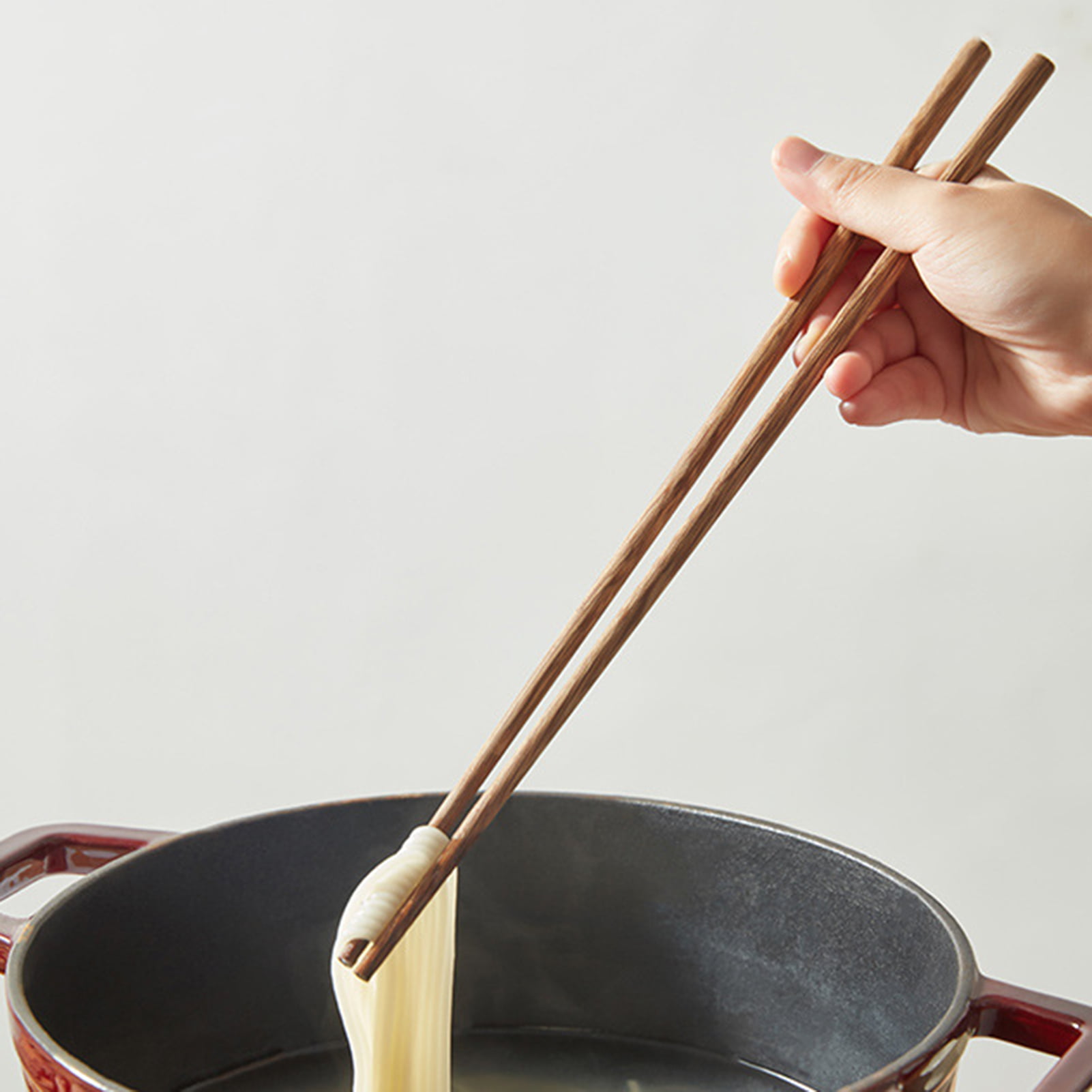 Silicone Chopsticks spoon Long Enhanced Nonslip Gripstick Heat Resistant Cooking 