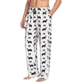 thumbnail image 2 of Yiaed Border Collie Dog Print Men's Lounge Pants, Loose PJ Bottoms, Long Pajama Pants for Men-Large, 2 of 5