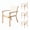 Beige, variant on MOONMISS Set of 4 Stackable Wrought Iron Patio Dining Chairs with Cushions,Outdoor Arm Chairs for Porch Lawn Garden Backyard,Black