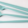 thumbnail image 4 of Toystoory ¡Novedad de 2021! Juego de cubiertos de de 4 Uds., cuchillo de paja de trigo, tenedor, palillos, cuchara, vajilla portátil con caja de Mostrada verde Toystoory HA006622-02, 4 of 6