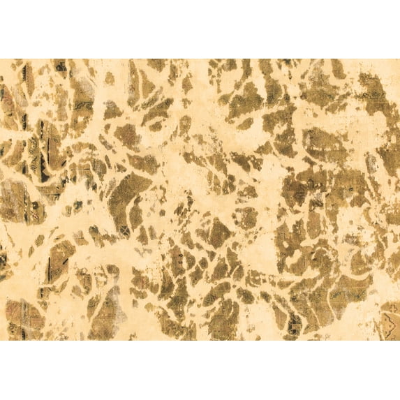 Ahgly Company Indoor Rectangle Abstract Brown Modern Area Rugs, 5' x 7'