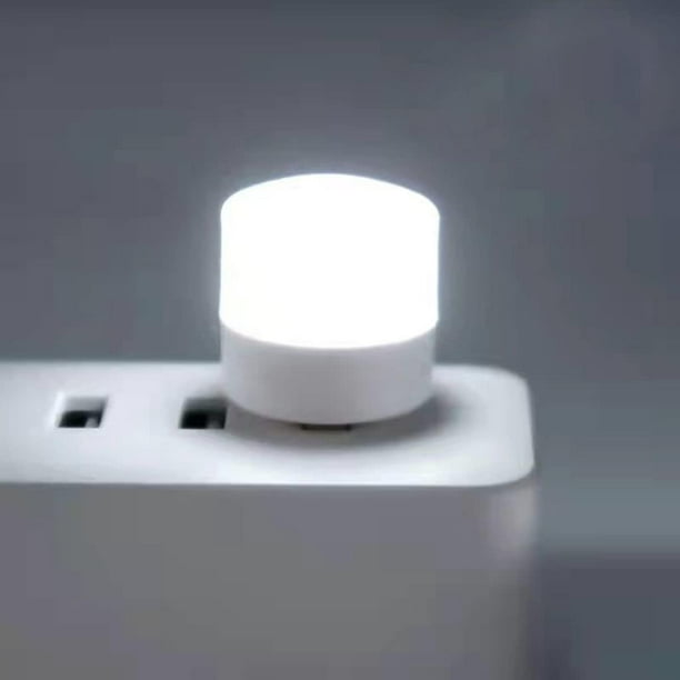 10 packs of USB plug -in night lights, mini LED bulb, cold white, LED portable car bulb, bedroom, bathroom, nursery, corridor, ideal for kitchen