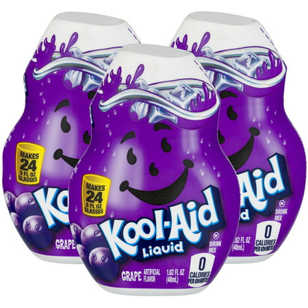 (12 Pack) Kool-Aid Grape Liquid Drink Mix, 1.62 fl oz (Best Kool Aid Recipe)