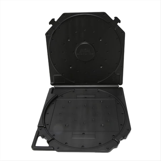 Caja de Almacenamiento para Carretes de Cinta Vacíos de 10 Pulgadas, Resistente A Arañazos, Protección Total, Caja de Cintas de Sonido con Carrete Abierto, Color Negro.