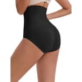 thumbnail image 3 of INSPIRE CHIC Mother's Day Women's High-Waisted Butt Lifting Briefs Postpartum Tummy Control Breathable and Comfortable Control Panties S Black, 3 of 6