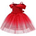 thumbnail image 3 of GHSDFBB Robe Fille pour Anniversaire Mariage Fête Occasion Spéciale Paillettes Tulle Robe Princesse 3-10 Ans, 3 of 7