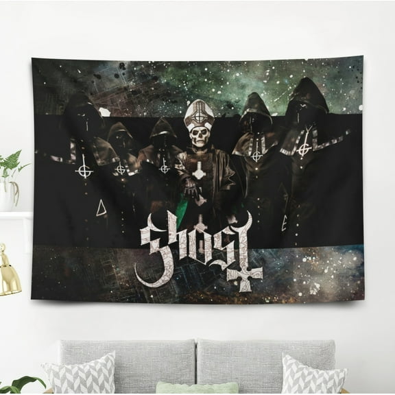 Ghost Tapestry Wall Decor Wall Hanging for Bedroom Dorm Kids 7x5ft 5x3ft