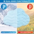 thumbnail image 3 of PetAmi Dog Cooling Mat, Cloud Shape, Pet Pad with Cooling Nylon & Soft Fleece, Q-Max > 0.4 Reversible All Season Blanket for Dogs & Cats, Medium 38x48 In, Light Blue, 3 of 8