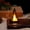 Black, variant on 9cm Mini Led European Triangle Light Simulation Cande Light Dollhouse Miniature Night Lamp Home Model Decor Toy