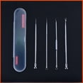 thumbnail image 3 of Juego de 4 agujas para acné con galvanoplastia, agujas para acné y puntos negros, agujas para acné de doble cabezal, juego de agujas de belleza, 3 of 5