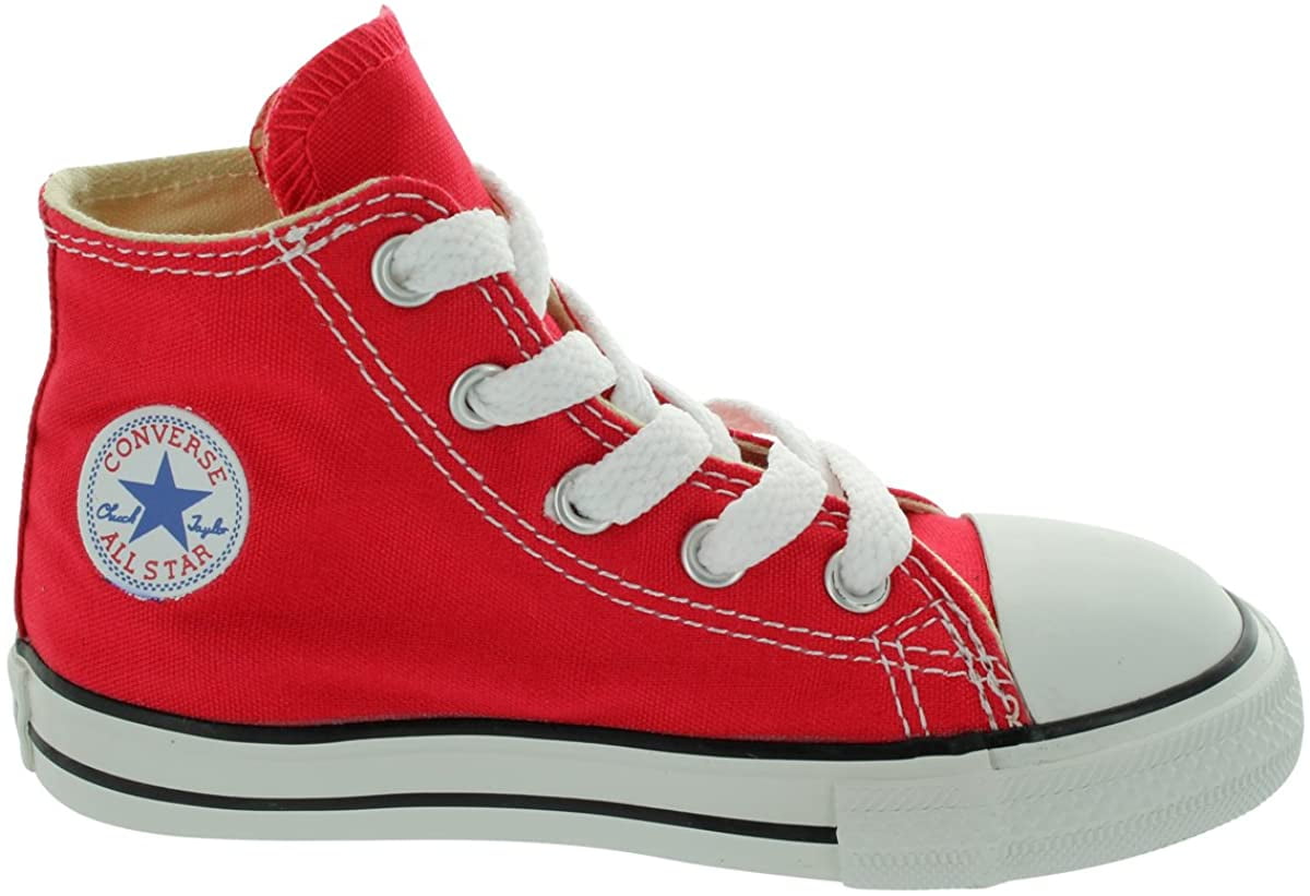 infant red high top converse