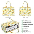 thumbnail image 2 of Large Capacity Tote Bag,Yellow Lemon Fruit Slices White Pattern Handbag Fashion Luxury Tote Bag,15.7"x13"x 5.1" Inches,Laptop Compatible, 2 of 5