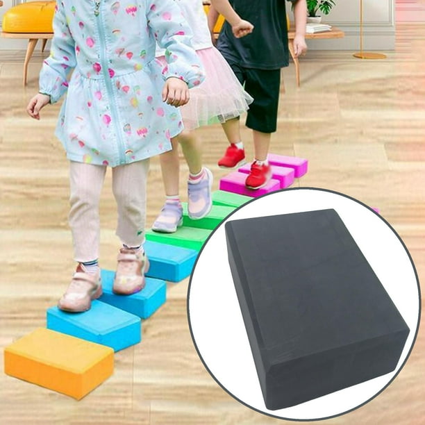 Piedra de equilibrio para niños Sensory Riverstones Juguetes de juego sensorial Rectángulo Equipo de ejercicios para niños Piedra de juego de , GRIS