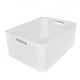 thumbnail image 3 of Paquete De 2 Cajas Organizadoras Duras Tipo Rattan Blanco, 3 of 5