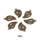 thumbnail image 5 of Minnieouse 50 piezas, pulsera, collar, decoración de hojas, decoración de hojas, artesanía DIY, colgante, adorno, fabricación de joyas, accesorios Ropa, zapatos y accesorios Miscelánea Bronce Minnieouse  AP018194-03, 5 of 6