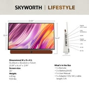 SKYWORTH 24 Portable Smart Google TV, LED Full HD Battery TV