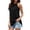 a-Black11, variant on Womens Halter Neck Sleeveless Ruched Blouse Solid Color Flowy Casual Tunic Top For Summer Daily Wear Stylish Top