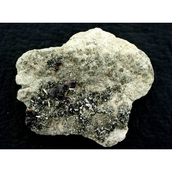 Garnet Crystals In Host Rock Specimen Gemstone Gem Stone #3