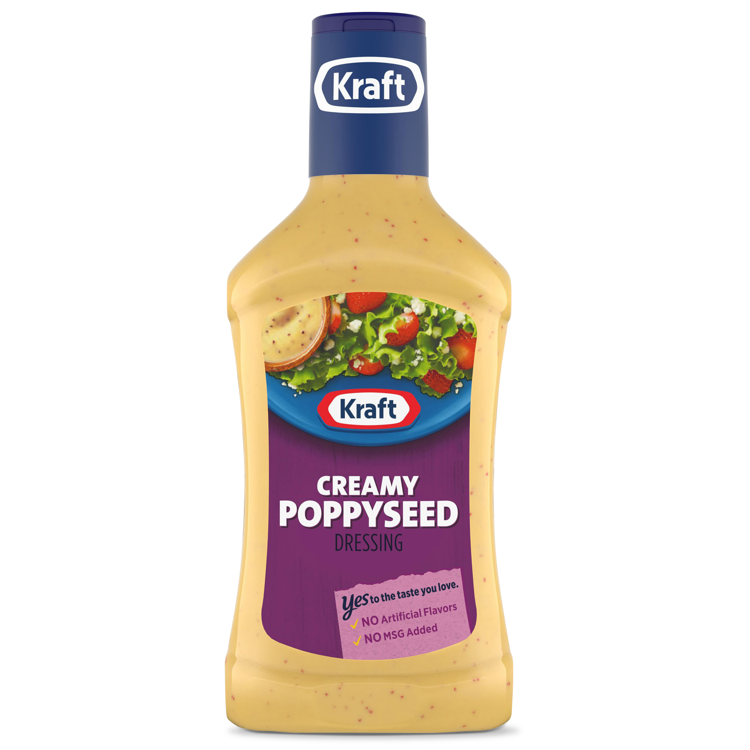 Kraft Creamy Poppyseed Dressing, 16 fl. oz. Bottle - Walmart.com ...