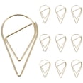 thumbnail image 1 of 10Pcs Paper Note Metal Clips Decorative Bills Clamp Dripping Shaped Pin Office Accessories, 1 of 8