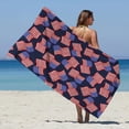 thumbnail image 1 of ¡Rebaja Especial!, Toalla de playa de microfibra, súper liviana, colorida, toalla de baño, manta de playa a prueba de arena, toalla multiusos para viajes, piscina, 30 x 60 pulgadas Akmoler, 1 of 9