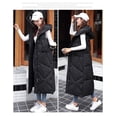 thumbnail image 6 of Women's Long Quilted Vest Winter Down Vest Transition Vest Winter Jacket Long Vest Winter Vest Lightweight Warm Quilted Casual Zip Puffer Jacket with Hood Down Coat, 6 of 11