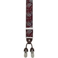 thumbnail image 3 of CTM  1.375 Inch Wide Paisley Print Double Clip-End Suspenders (Men), 3 of 3