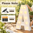 Light Sign Large 4 FT Light Up Marquee Letter A, Large Decorative Sign for Parties and ...
