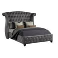 thumbnail image 4 of Sophia Full 5 Pc Vanity Upholstery Bedroom Set Made With Wood in Gray, 4 of 18