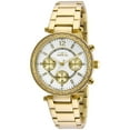 thumbnail image 1 of Invicta 21387 Women's Angel Silver Dial Yellow Gold Steel Bracelet Crystal Watch, 1 of 4