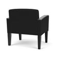 thumbnail image 3 of Belmont Lounge Reception Waiting Oversize Guest Chair / Black Steel Legs / Black, 3 of 5