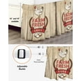 thumbnail image 3 of Rooster Eggs Bed Skirt Farmhouse Countryside Retro Wood Grain Bed Skirts California King Size 18 Inch Drop, Wrap Around Dust Ruffle&nbsp;Bedskirt with Adjustable Elastic Belt for Queen Size Beds, 3 of 7