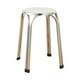 thumbnail image 1 of Taburetes apilables para aulas, acero inoxidable, sin respaldo, metal antideslizante, muebles 47 centímetros, 1 of 9
