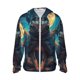 thumbnail image 1 of Fotbe Starry Sky Moon Wolf Leader Chaqueta con Protección Solar UPF 50+ para Hombre y Mujer, Camisa con Capucha y Bolsillos-X-Large, 1 of 7
