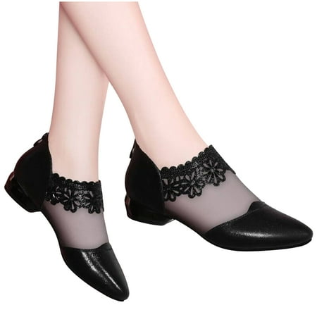 

Pejock Women s Loafers Womens Slip-Ons Sneakers Ladies Fashion Canvas Sneakers Hollow Pointed Shoes With Mesh Surface And able Single Shoes Non Slip Comfortable & Light-Weight Shoes