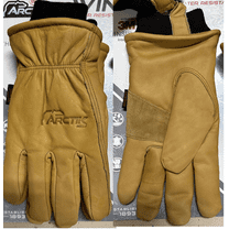 Boss Arctik Winter Work Cowhide Leather Gloves Water Resistant, 2 Pairs, Large