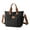 Black, variant on Canvas Crossbody Bags for Women Hobo Handbags Multi Pocket Compartment Tote Purse Medium Satchel