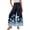 283#Dark Blue, variant on Womens Boho Ruffle Hem Palazzo Pants Elastic High Waisted Ties Wide Leg Flowy Lounge Pants with Pockets White M