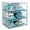 Blue, variant on 6-Pack Hat Storage Boxes, Stackable Clear Baseball Cap Storage Boxes with Magnetic Doors for Organizing Hats, Baseball Caps, Hat Rack Display Boxes, Each Box Holds 8 Hats